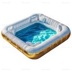 Inflatable Pool Sofa for Backyard Water Games