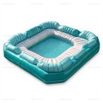 Eco-Friendly Inflatable Pool with Built-In Sofa Lounger