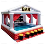 Inflatable Outdoor Pool Bar for Parties and Events