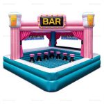 Pink Inflatable Pool Bar for Outdoor Parties
