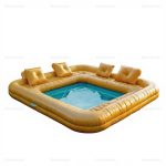 Inflatable Sofa-Shaped Pool with Playground