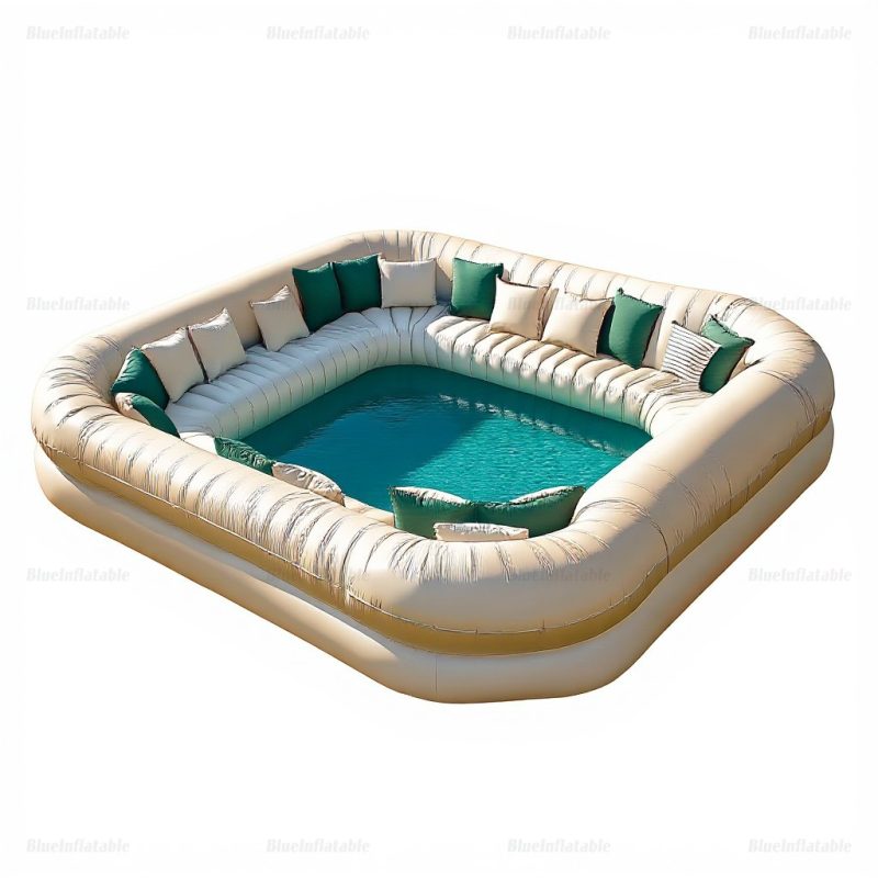 Inflatable Pool Sofa Water Slide for Outdoor Parties