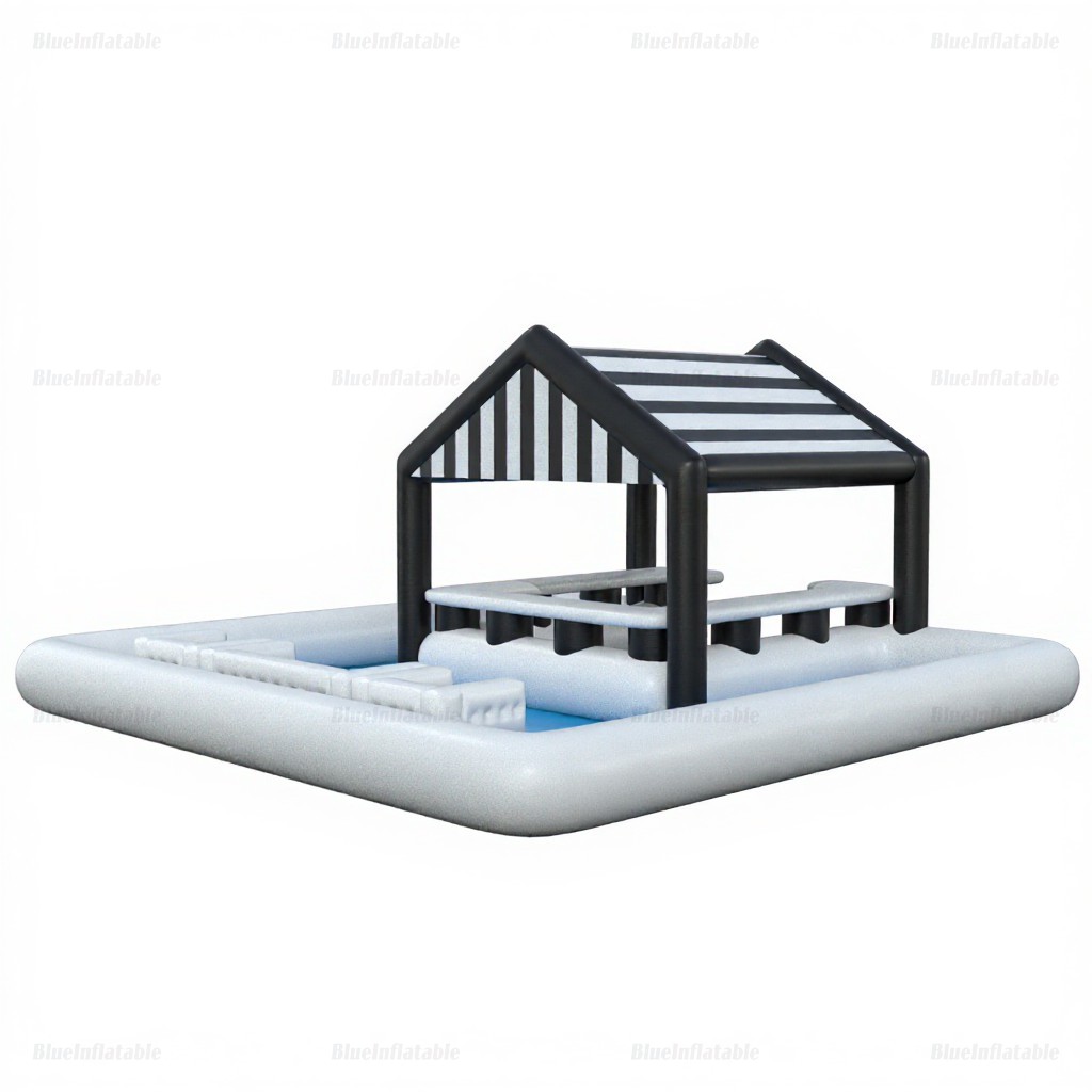Inflatable Floating Pool Bar with Seats - Image 2