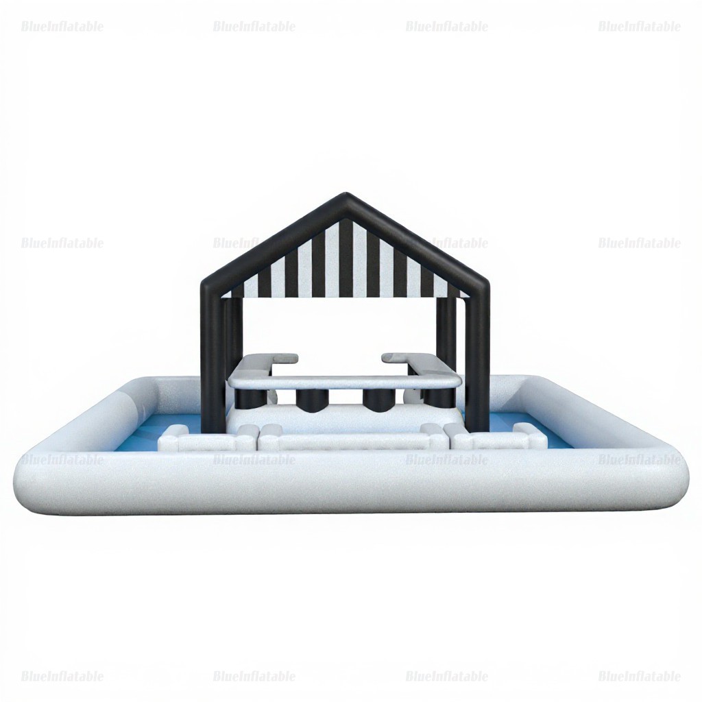 Inflatable Floating Pool Bar with Seats - Image 5