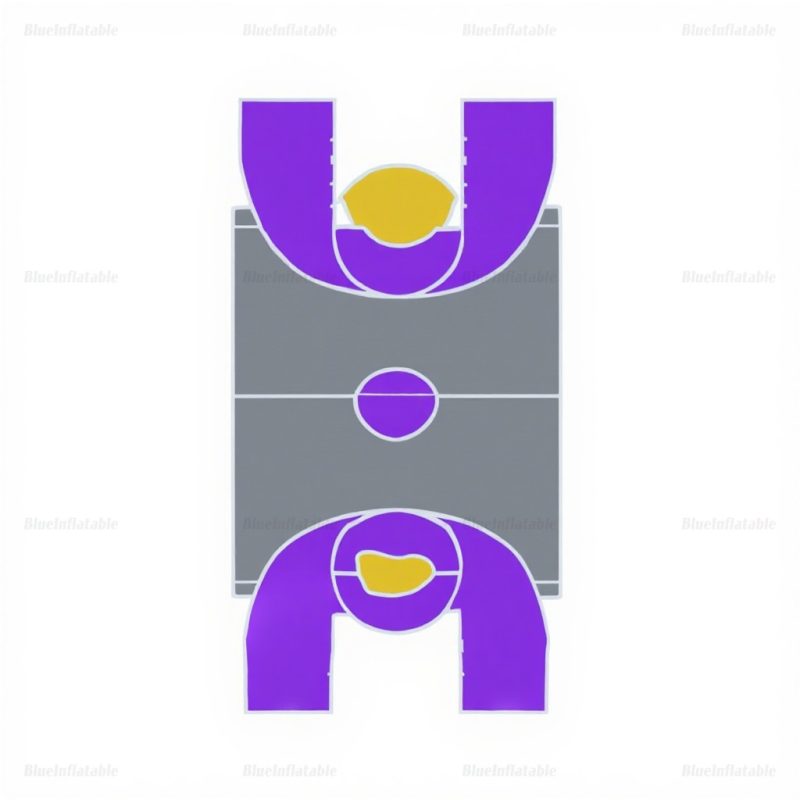 Inflatable Backyard Basketball Court for Outdoor Sports