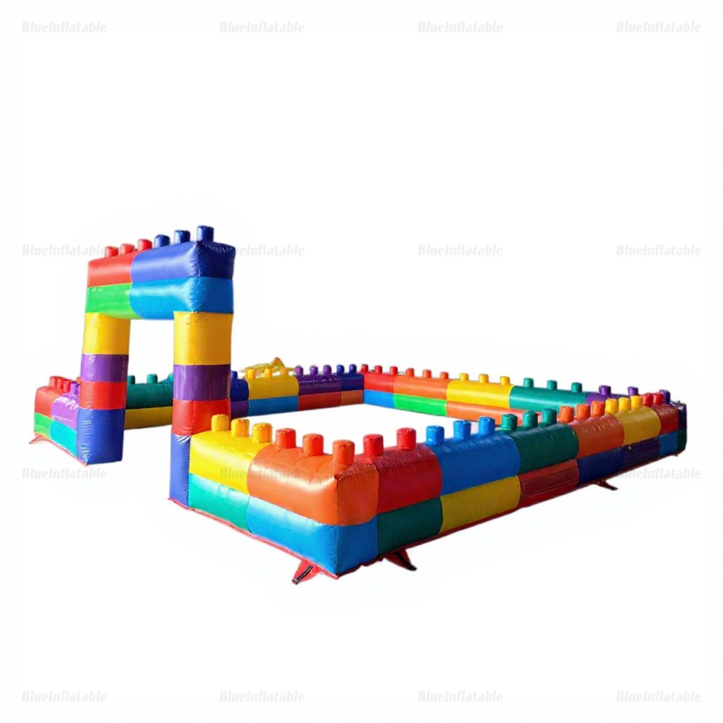 Building Blocks Inflatable Playground with Fences Rental - Image 4