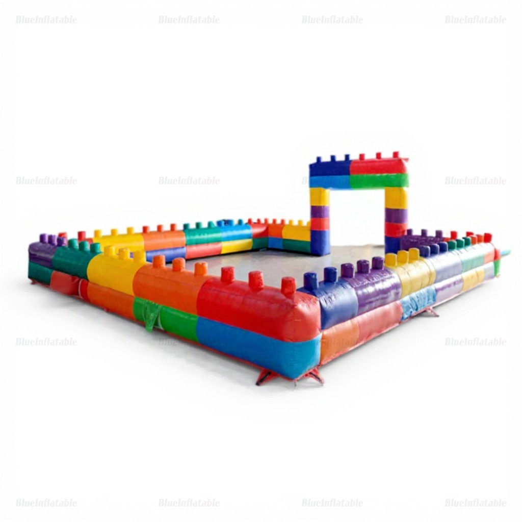 Building Blocks Inflatable Playground with Fences Rental - Image 5
