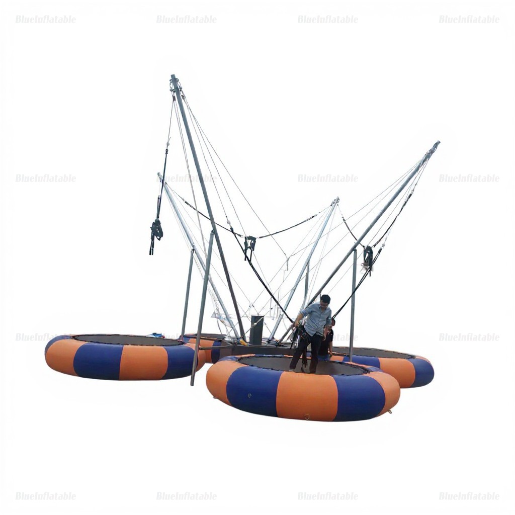 Inflatable Bungee Trampoline Amusement Park Ride