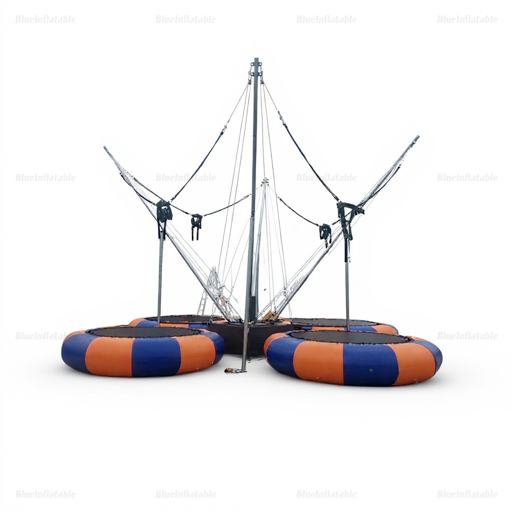 Inflatable Bungee Trampoline Amusement Park Ride - Image 2