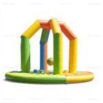 Inflatable Sports-Themed Tetherball Wrecking Ball Game