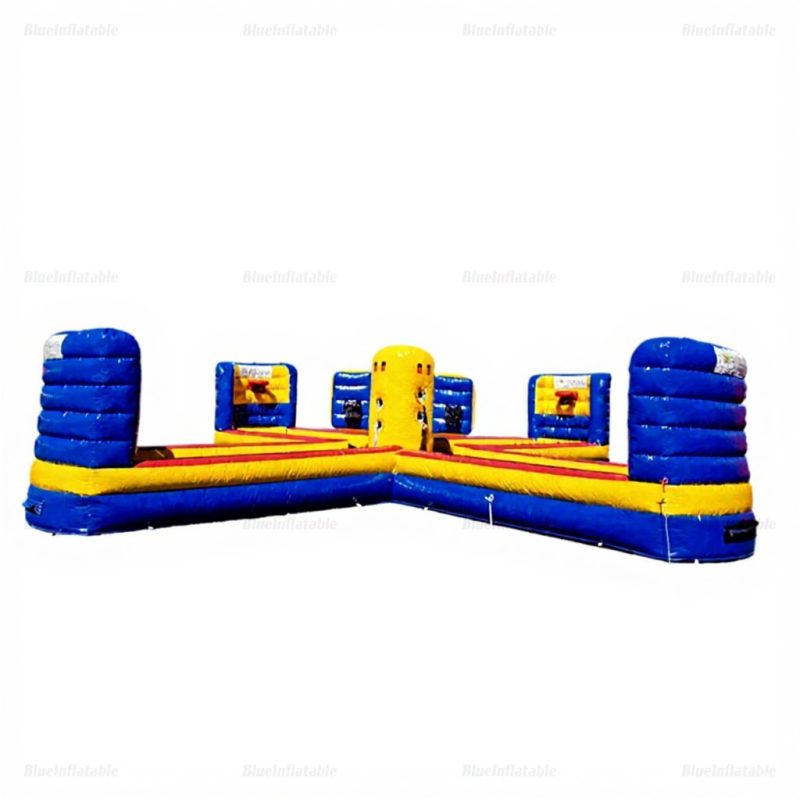 Extreme Inflatable Bungee Run & Dunk Basketball Game