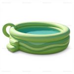 Inflatable Teacup Pool & Water Slide for Backyard Parties