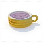 Inflatable Teacup Pool & Water Slide for Adults