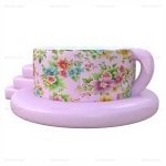 Inflatable Teacup Pool for Kids Outdoor Relaxation
