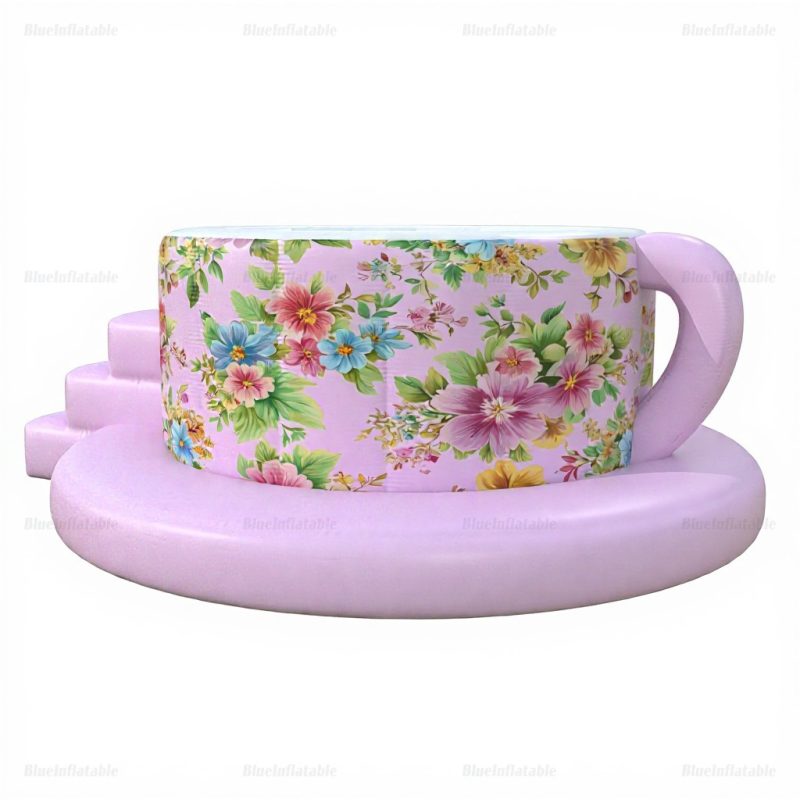 Inflatable Teacup Pool for Kids Outdoor Relaxation
