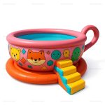 Inflatable Teacup Pool for Backyard Parties