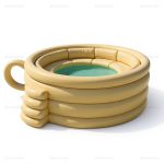 Teacup Inflatable Family Pool & Water Slide