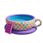 Teacup Inflatable Pool Slide Rental for Backyard Parties