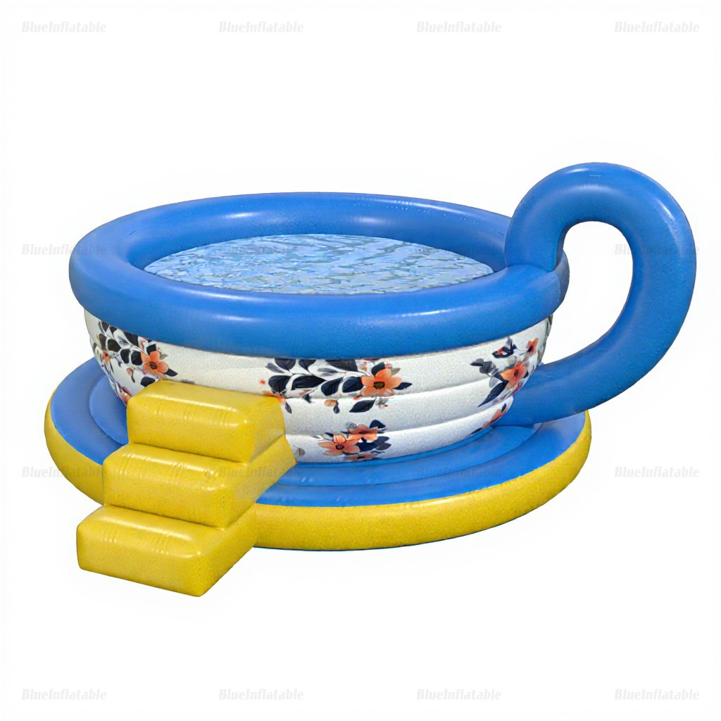 Inflatable Teacup Pool for Outdoor Fun