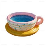Teacup Inflatable Pool Slide for Backyard Parties