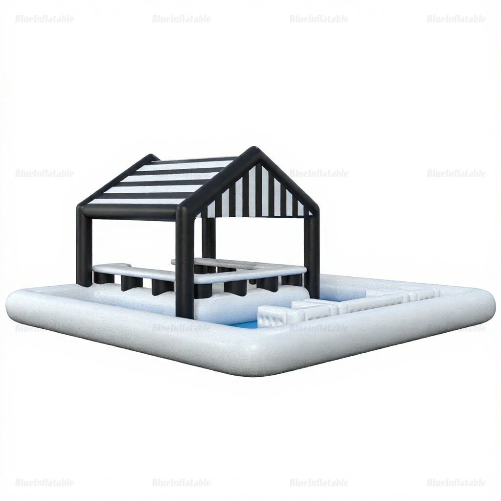 Inflatable Floating Pool Bar with Seats - Image 3