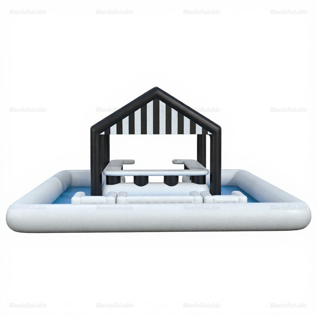 Inflatable Floating Pool Bar with Seats - Image 5
