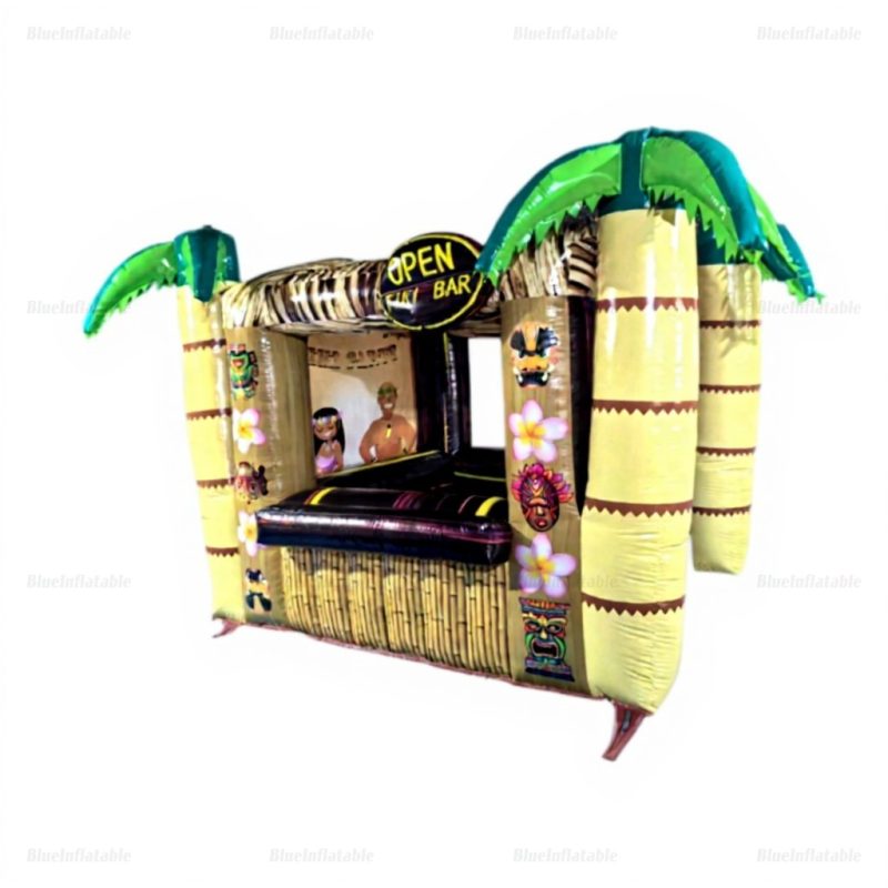 Inflatable Tiki Bar Tent with Palm Trees