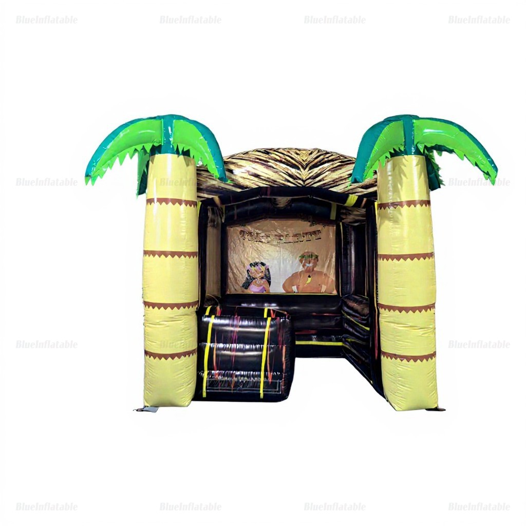 Inflatable Tiki Bar Tent with Palm Trees - Image 2