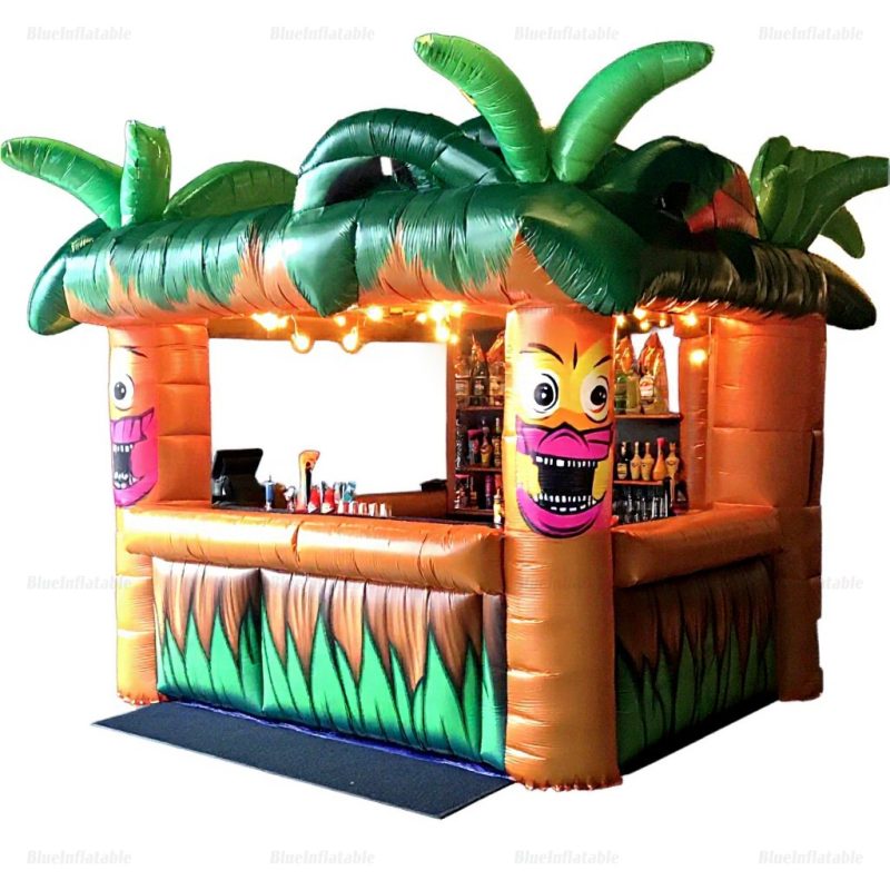 Inflatable Tiki Bar Booth Rental for Indoor Parties