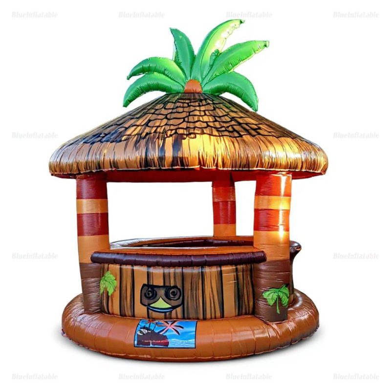 Floating Tiki Bar Inflatable Rental for Backyard Parties