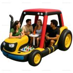 Tractor Inflatable Lake Float for Relaxing Days