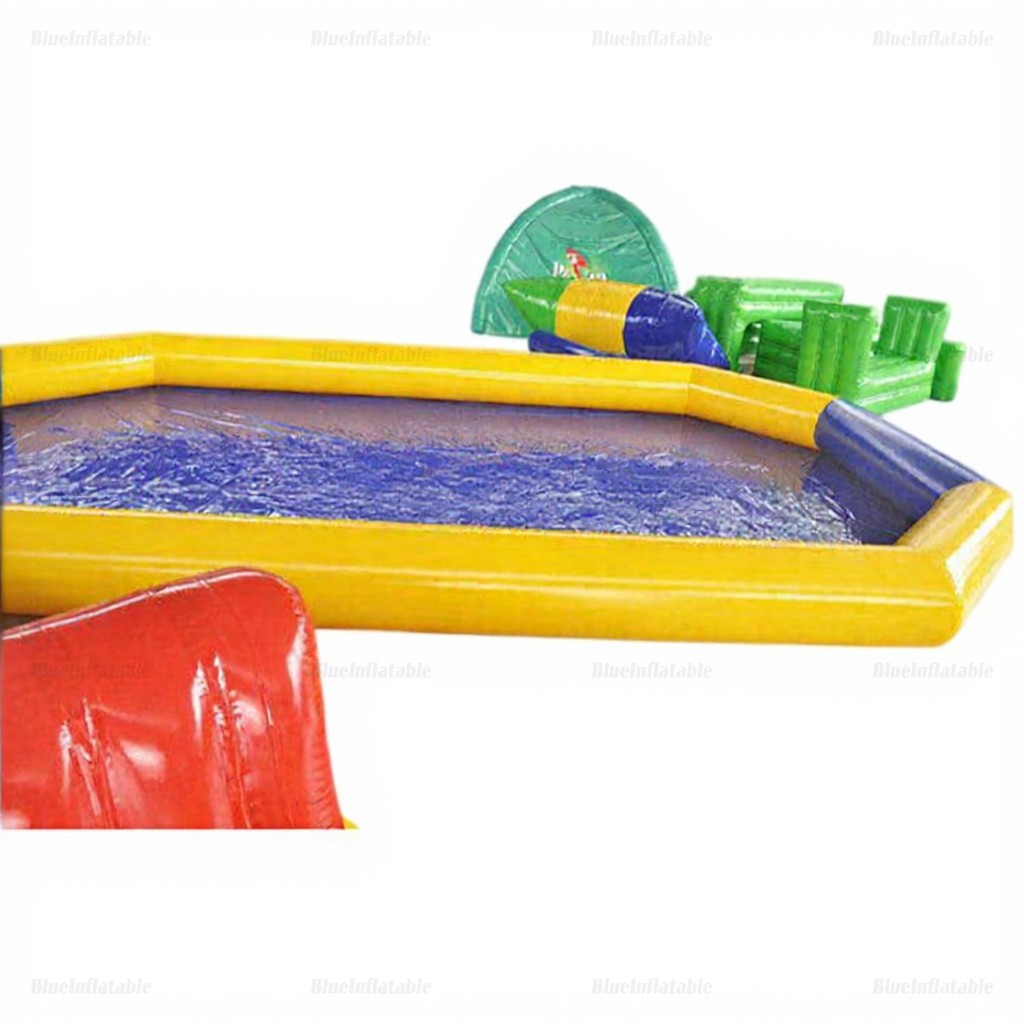Blue & Yellow Inflatable Kids Water Play Pool - Image 3
