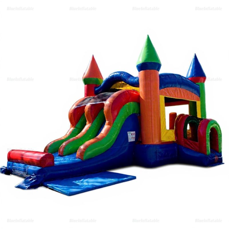 Rainbow Bounce House & Water Slide Combo