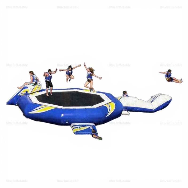 Inflatable Water Trampoline Set with Floating Game Toys