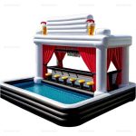Inflatable Outdoor Pool Bar for Parties and Events