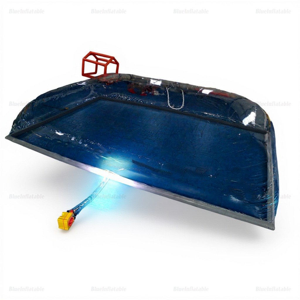Transparent Inflatable Pool Dome with Roof Cover - Image 7