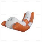 Orange Inflatable Water Seesaw Game