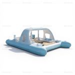 Inflatable Yacht Float Park for Family Water Fun