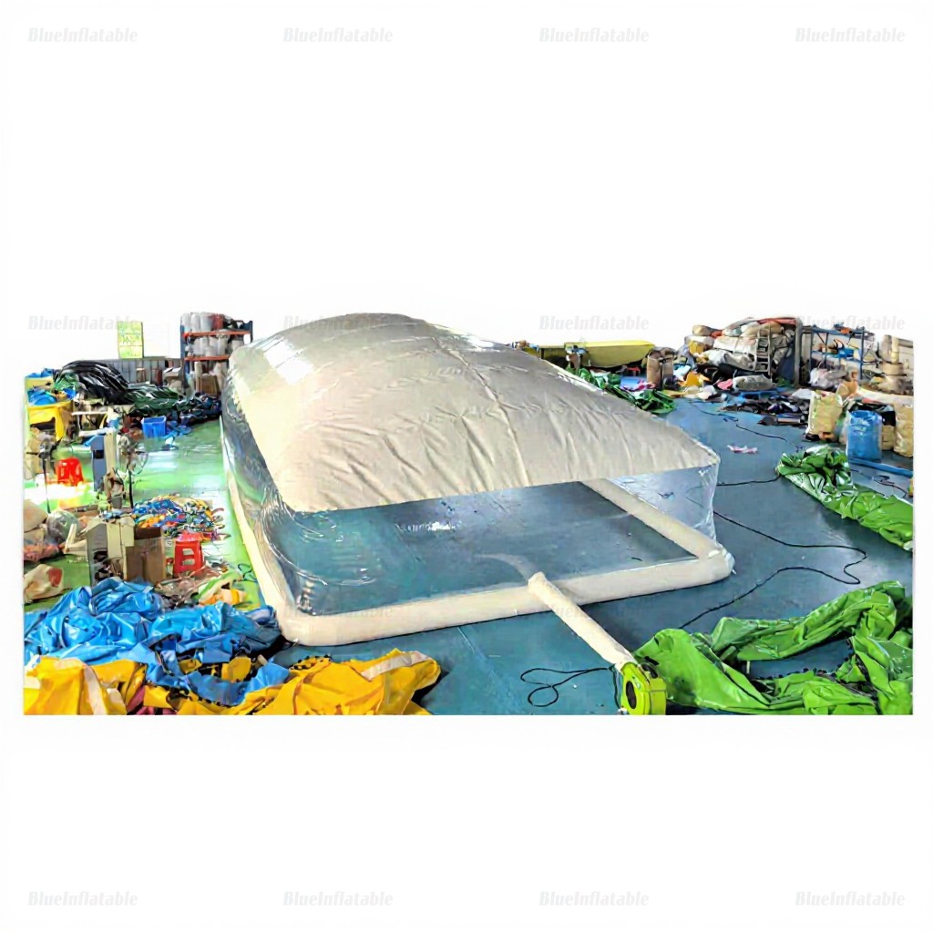 Inflatable Bubble Dome Pool Cover Tent with White Ceiling