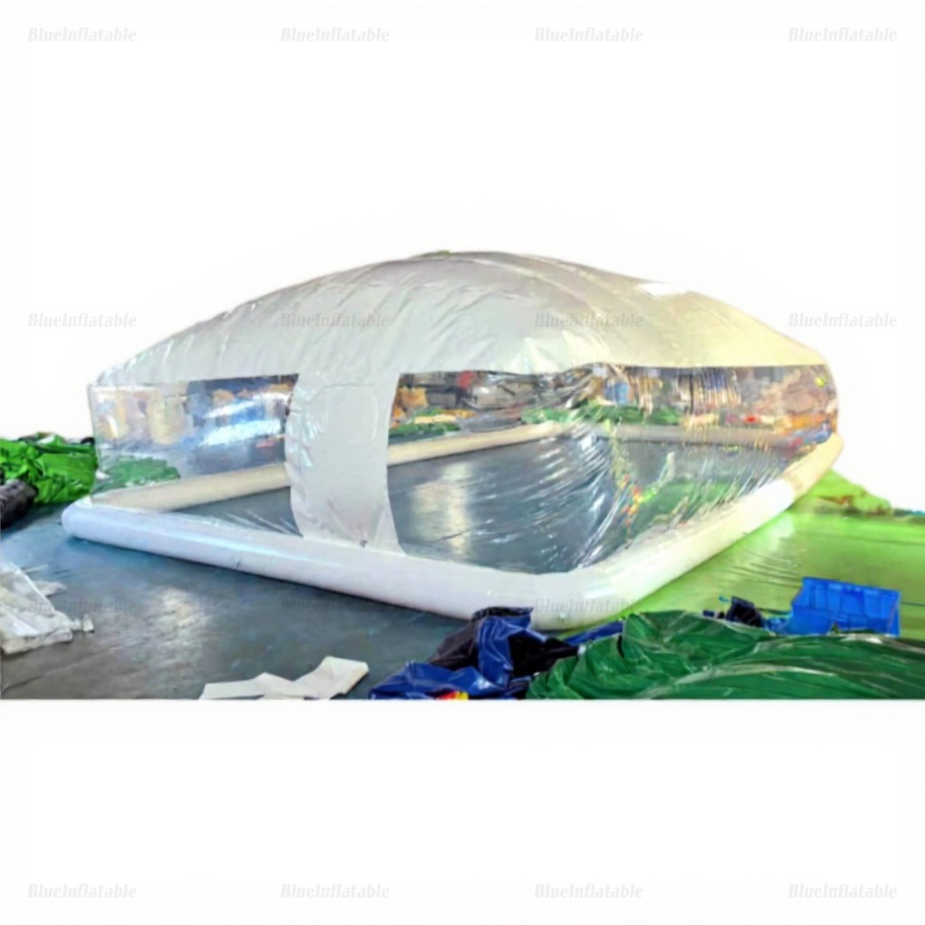 Inflatable Bubble Dome Pool Cover Tent with White Ceiling - Image 2