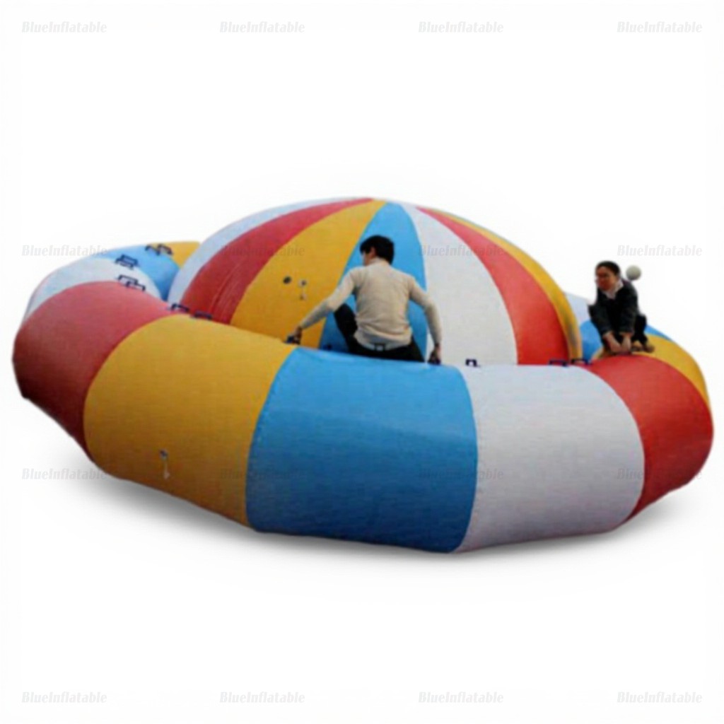 Rainbow Inflatable Water Spinner Slide with Pump