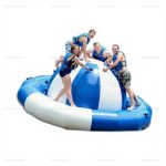 Blue Inflatable Saturn Rocker Water Spinner
