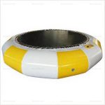 Yellow Inflatable Water Trampoline Park, 5.2 x 5.2 x 0.9m