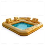 Inflatable Sofa-Shaped Pool with Backyard Playground