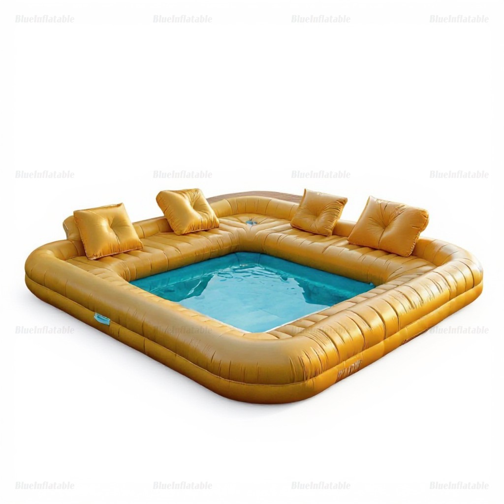 Inflatable Sofa-Shaped Pool with Backyard Playground