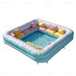 Inflatable Sofa Pool with Play Area for Backyard