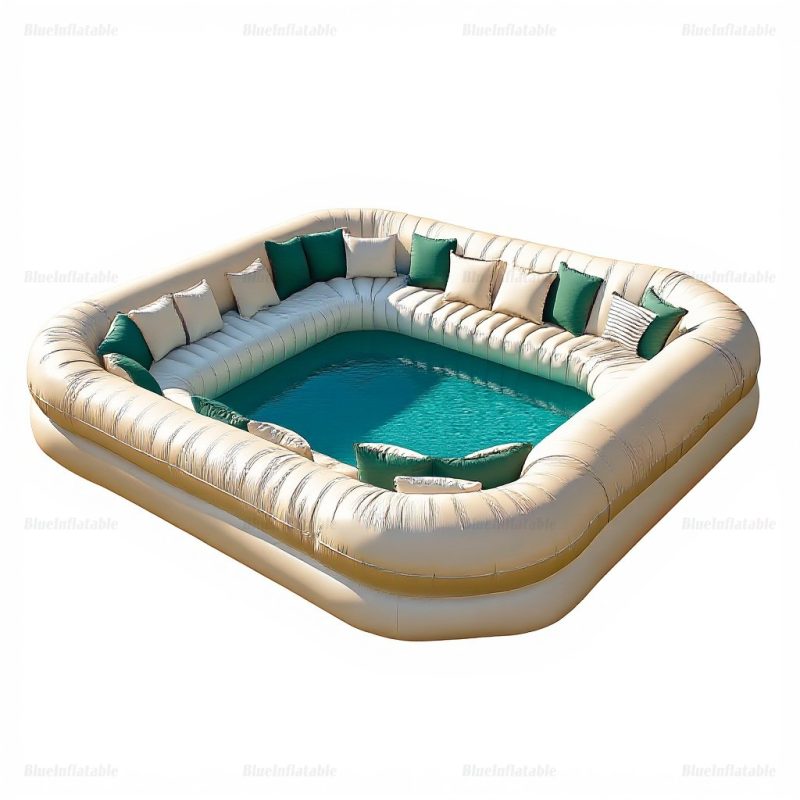 Inflatable Pool Sofa & Water Slide Party Lounge