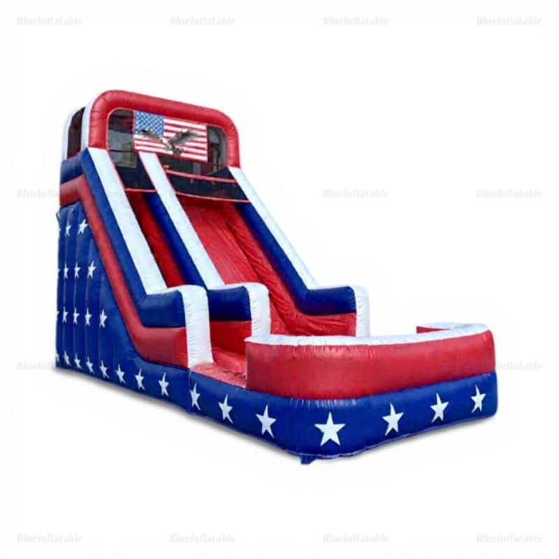 Americana Stars Giant Inflatable Water Slide Playground