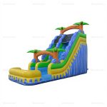 Tropical Wave Inflatable Backyard Water Slide & Pool
