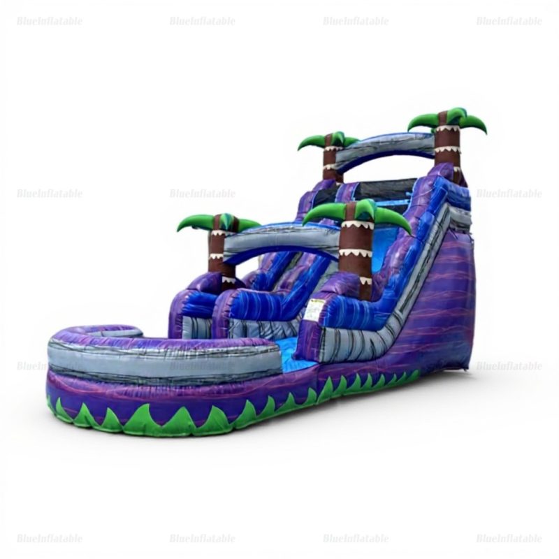 Palm Tree Inflatable Water Slide & Jumping Castle Pool